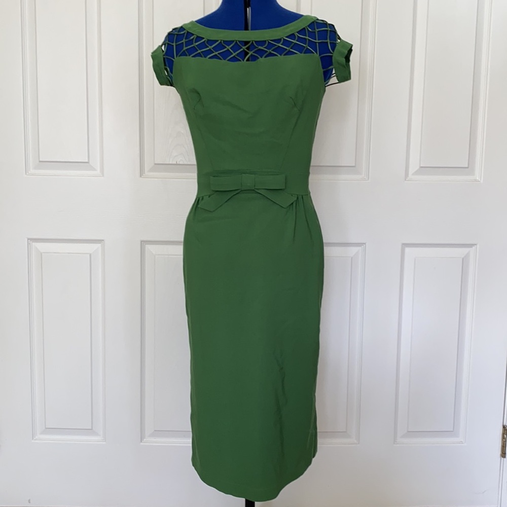 Cape sleeve pin up wiggle dress.